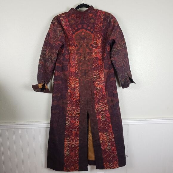 Women's Soft Surroundings Artist abstract Bedouin Duster Maxi Jacket Size PXS - Picture 2 of 16